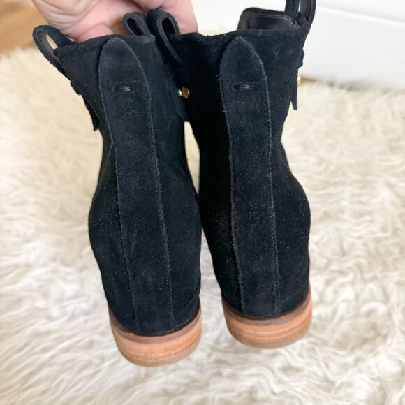NWOB Cole Haan Women's Rayna Hidden Wedge Boot - Black Suede | Size 6B - Picture 5 of 8